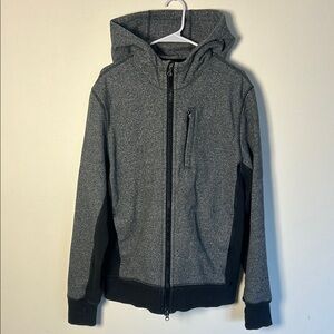 Lululemon Gray and Black Hooded Jacket